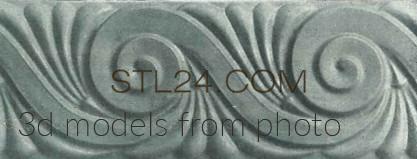 Бордюры (MOULDING_0733 -  | 3D model 3DSMAX / OBJ / STL) 3D модель для ЧПУ станка
